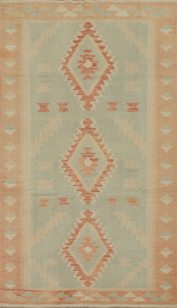 Tribal Wool Kilim Handwoven Area Rug 5x8