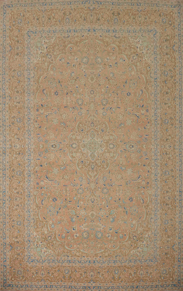 Traditional Floral Kashan Persian Large Rug 10x14