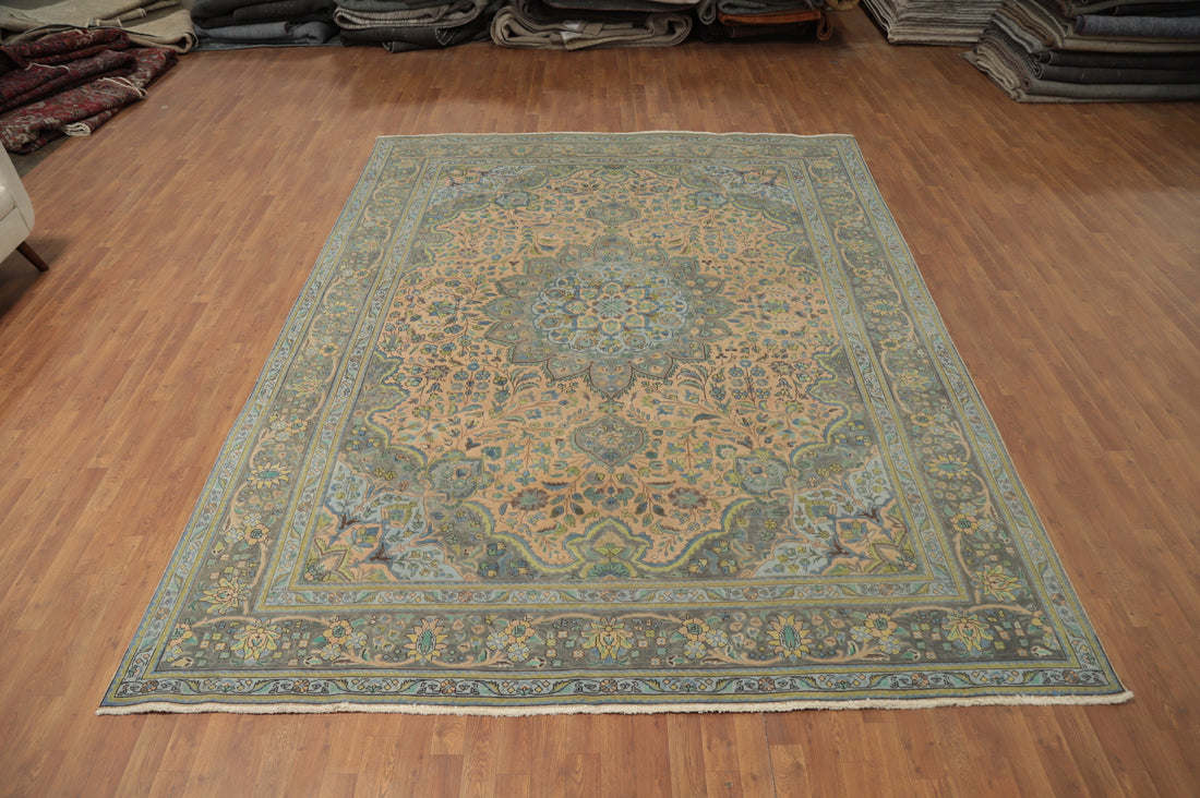 Traditional Floral Tabriz Persian Area Rug 9x12