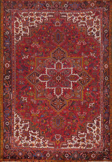 Vegetable Dye Wool Heriz Persian Area Rug 10x13
