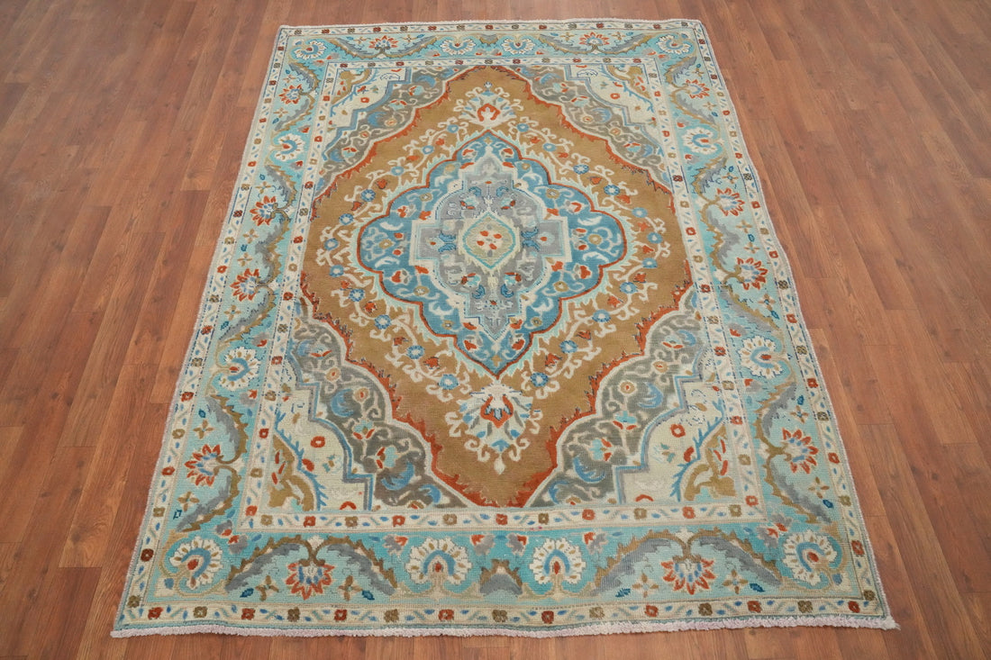 Traditional Wool Tabriz Persian Rug 5x6