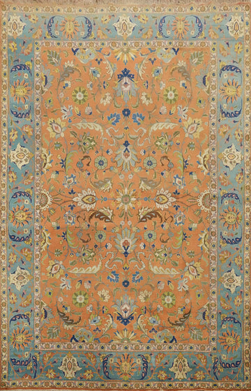 Vegetable Dye Tabriz Persian Area Rug 9x13