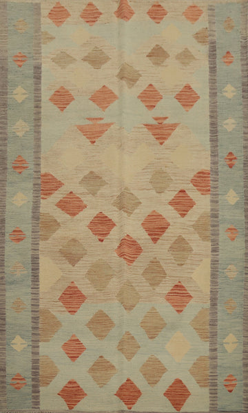 Tribal Wool Kilim Vegetable Dye Rug 5x7
