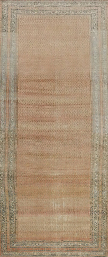 Pre-1900 Vegetable Dye Malayer Persian Large Rug 8x20