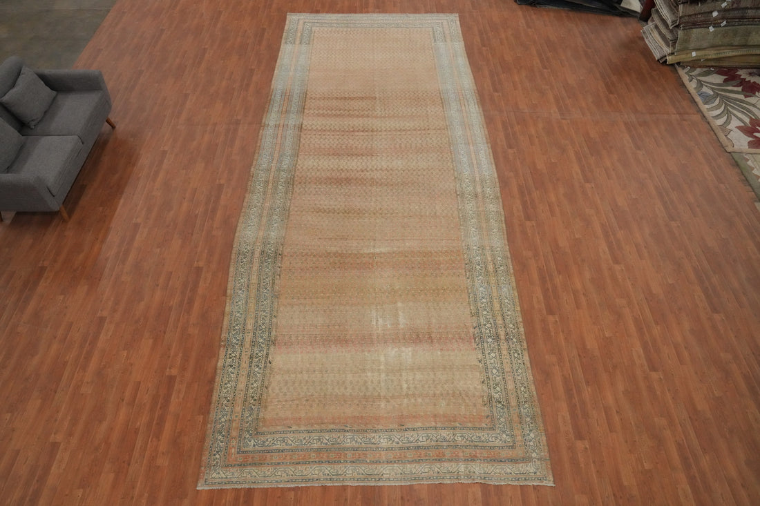 Pre-1900 Vegetable Dye Malayer Persian Large Rug 8x20