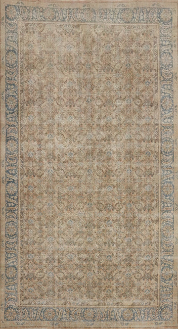 Antique Vegetable Dye Mahal Persian Large Rug 9x16
