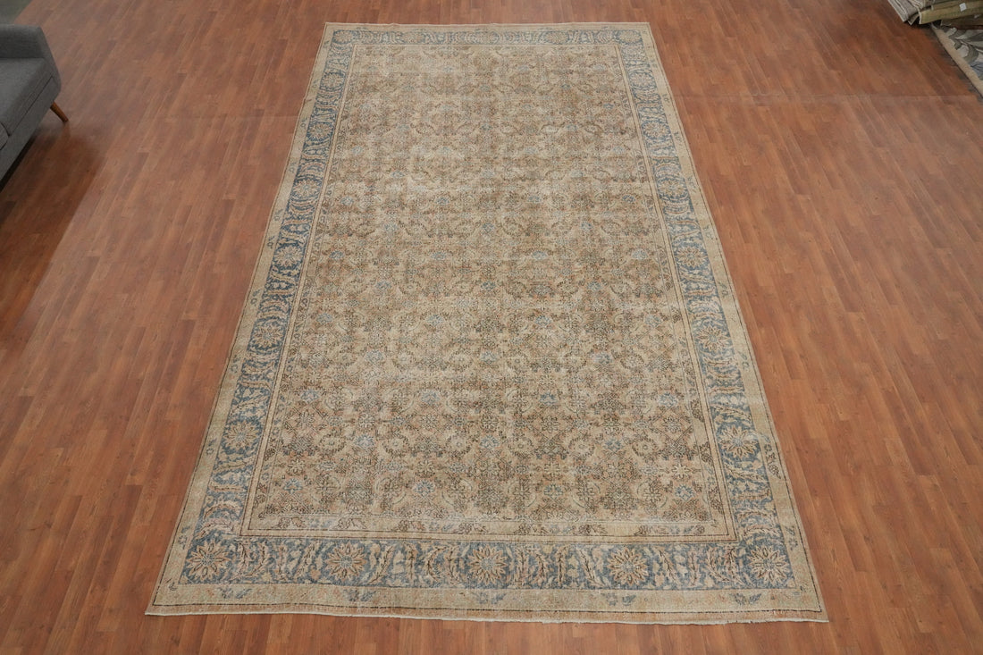 Antique Vegetable Dye Mahal Persian Large Rug 9x16