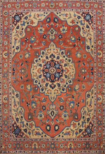 Antique Vegetable Dye Bakhtiari Persian Area Rug 9x12