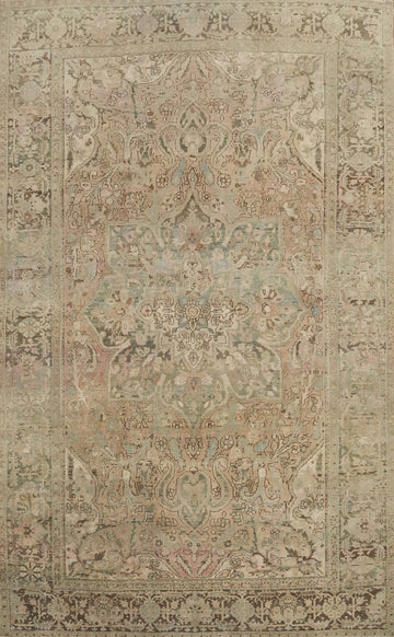 Antique Vegetable Dye Heriz Persian Area Rug 8x12