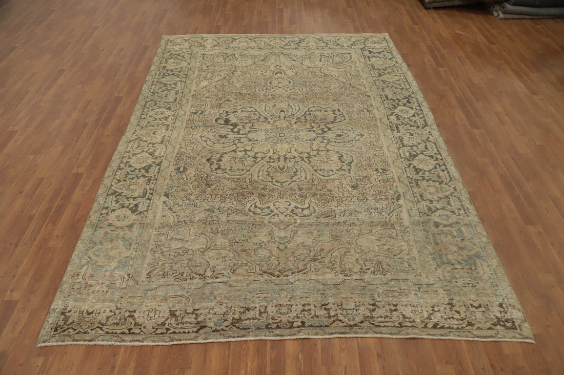 Antique Vegetable Dye Heriz Persian Area Rug 8x11