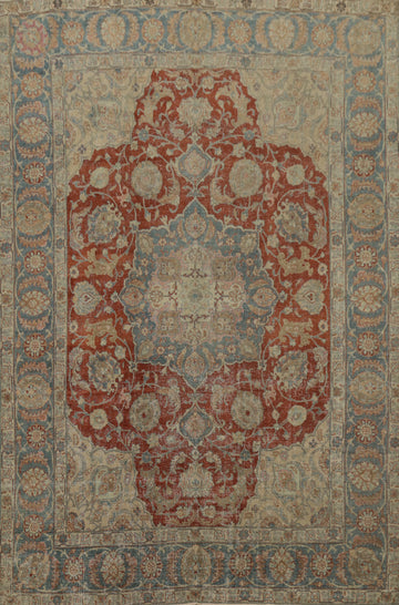 Antique Vegetable Dye Tabriz Persian Area Rug 8x10