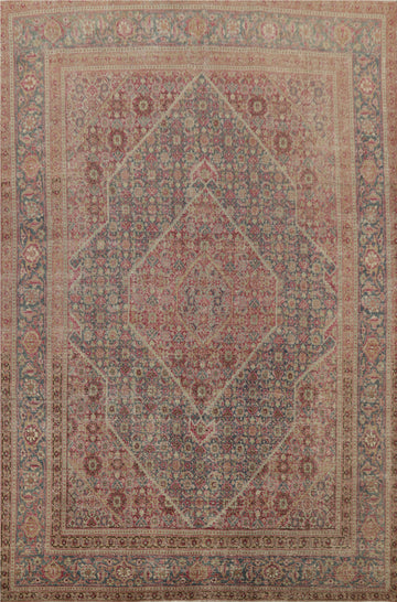 Antique Vegetable Dye Tabriz Persian Area Rug 8x11