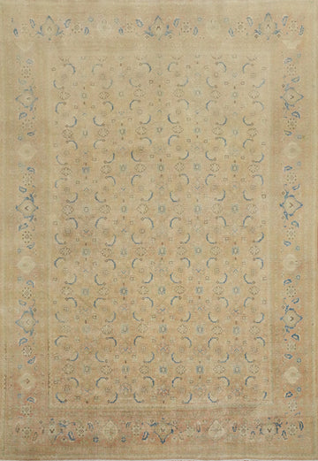 Antique Vegetable Dye Tabriz Persian Area Rug 10x13