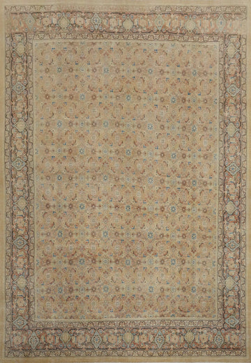 Antique Vegetable Dye Sultanabad Persian Area Rug 10x13