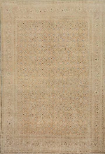 Antique Vegetable Dye Mahal Persian Area Rug 10x13