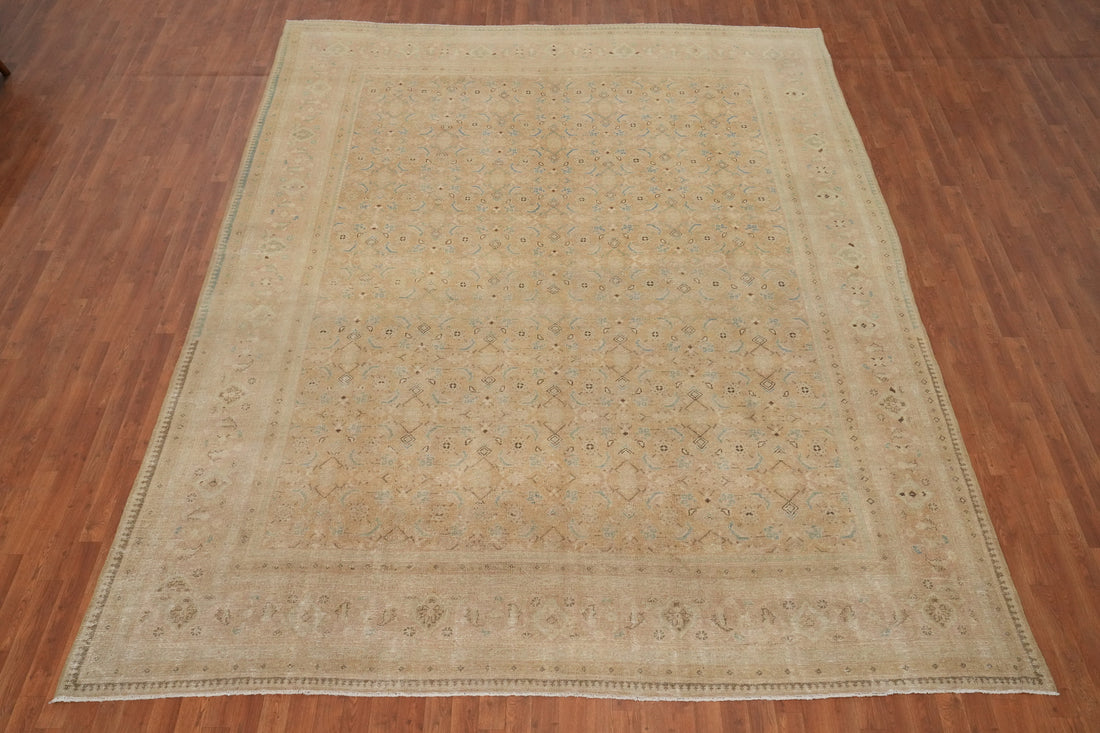 Antique Vegetable Dye Mahal Persian Area Rug 10x13