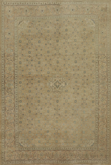 Antique Vegetable Dye Tabriz Persian Area Rug 10x13