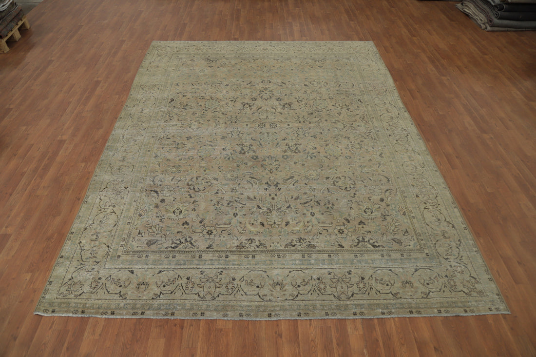 Antique Wool Kashan Persian Area Rug 8x12