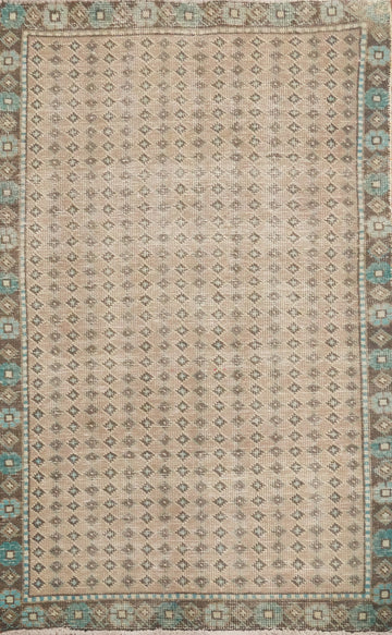 Vintage Geometric Botemir Persian Rug 3x5