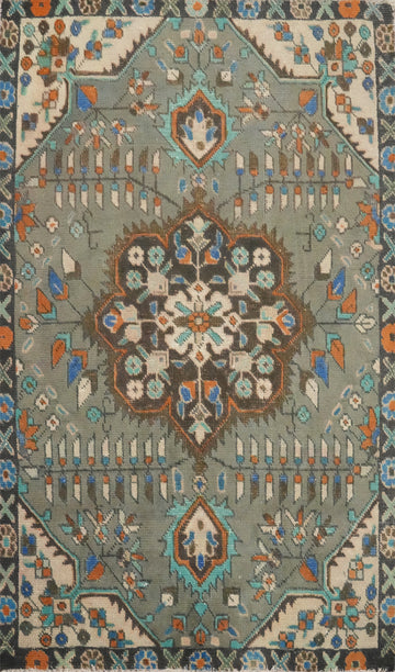Vintage Wool Handmade Tabriz Persian Rug 3x5