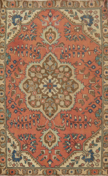 Handmade Wool Floral Tabriz Persian Rug 3x5