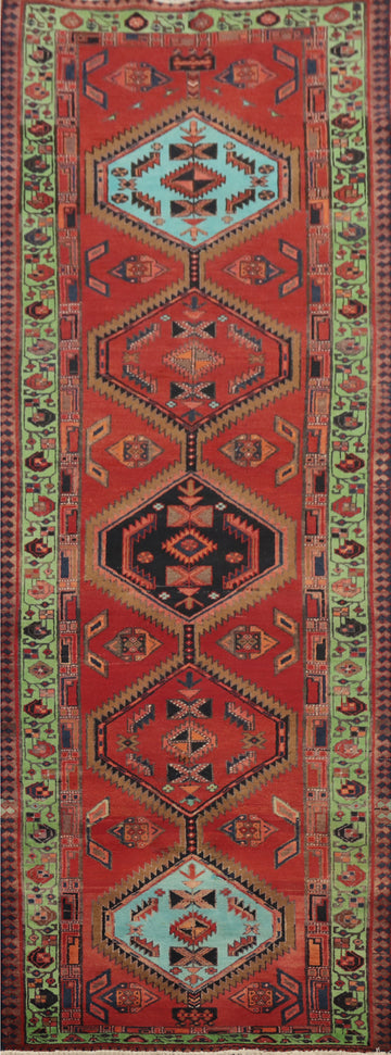 Geometric Ardebil Persian Runner Rug 3x11