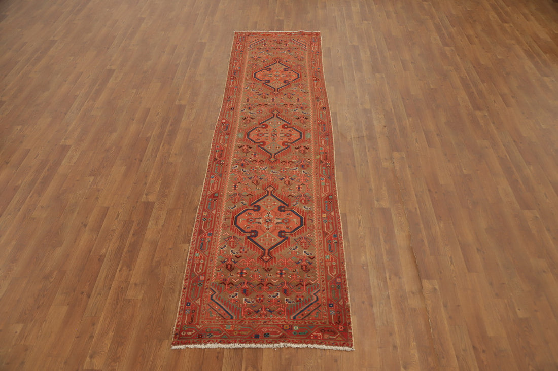 Geometric Mahal Persian Runner Rug 3x10