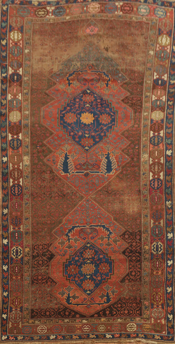 Pre-1900 Antique Vegetable Dye Afshar Persian Area Rug 6x11