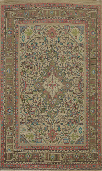 Traditional Wool Tabriz Persian Area Rug 6x10