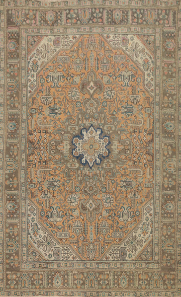 Traditional Wool Tabriz Persian Area Rug 6x9