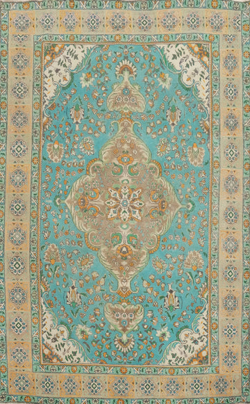 Traditional Wool Tabriz Persian Area Rug 6x9