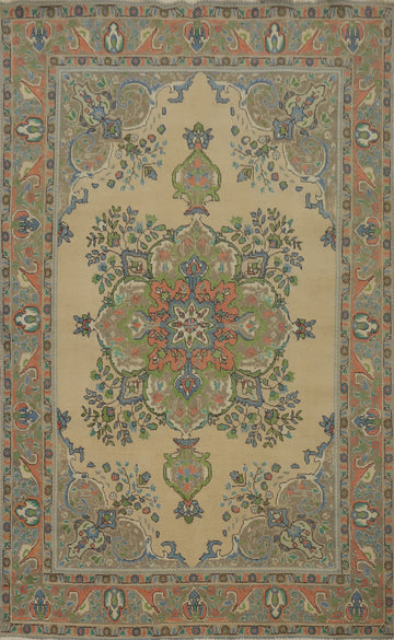 Traditional Wool Tabriz Persian Area Rug 7x10