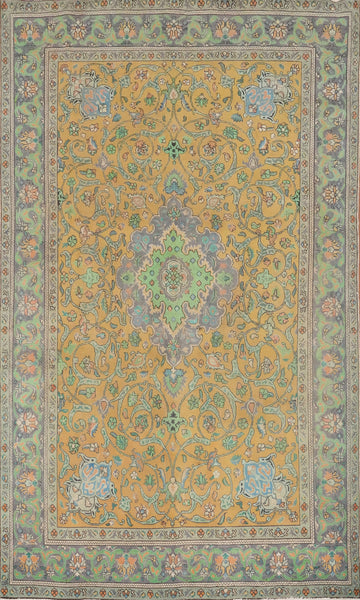 Vintage Wool Tabriz Persian Area Rug 7x10