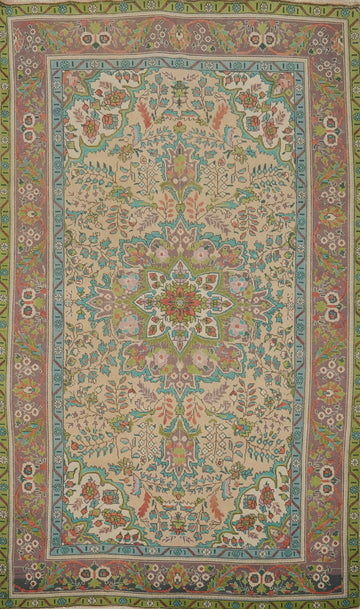 Vintage Wool Tabriz Persian Area Rug 6x10