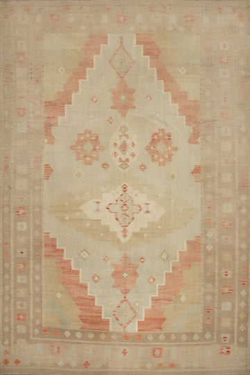 Tribal Wool Kilim Vegetable Dye Area Rug 10x13