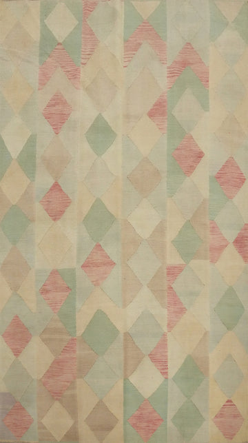 Vegetable Dye Wool Kilim Flat Weave Area Rug 6x10