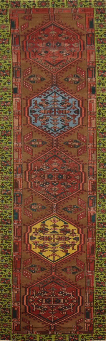 Geometric Ardebil Persian Runner Rug 3x11