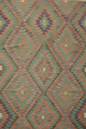 Vegetable Dye Kilim Turkish Rug 5x7