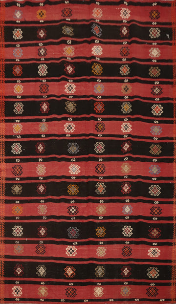 Vegetable Dye Kilim Turkish Area Rug 6x10