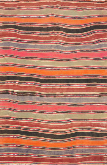 Vibrant Stripe Kilim Kilim Rug 5x7 Add Warmth to Your Living Space