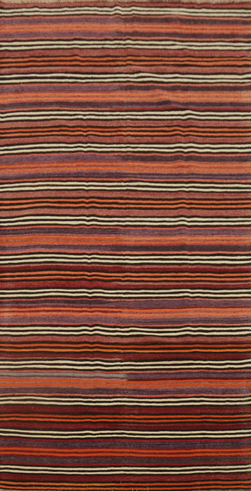 Elegant Striped Kilim Area Rug 5x10 for a Cozy Home Ambience