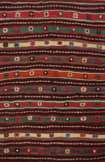 Vegetable Dye Kilim Tribal Geometric Rug 5x7