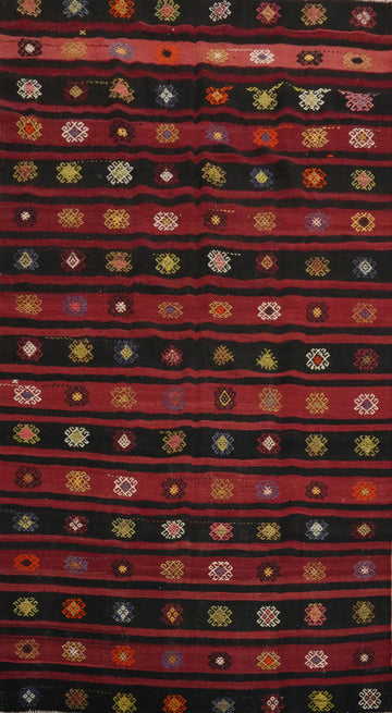 Vegetable Dye Kilim Turkish Area Rug 7x10