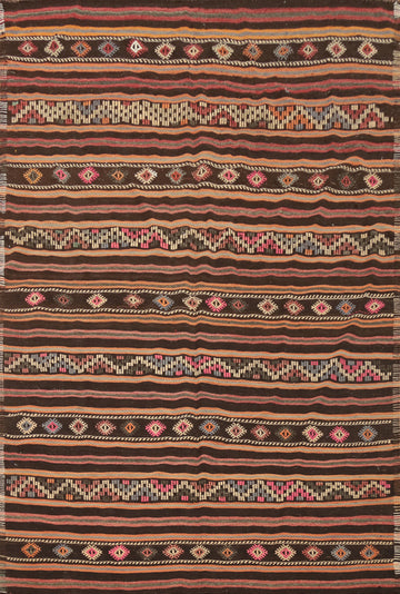 Vegetable Dye Kilim Area Rug 7x9