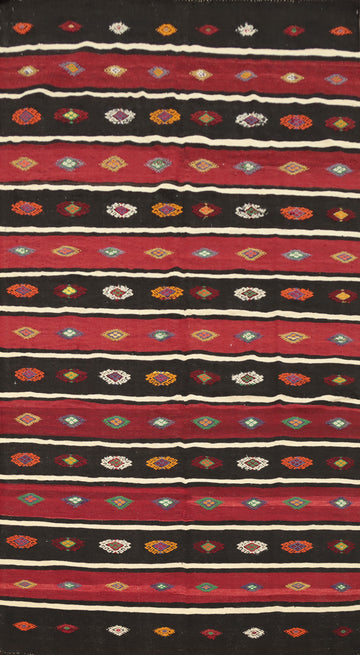 Vegetable Dye Kilim Turkish Area Rug 6x11