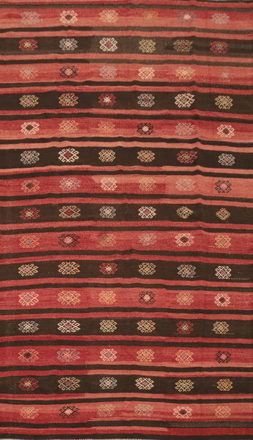Vegetable Dye Kilim Turkish Area Rug 6x10