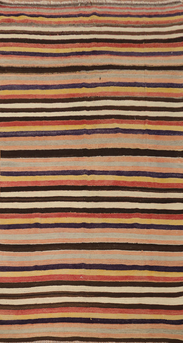 Vegetable Dye Kilim Turkish Area Rug 5x8