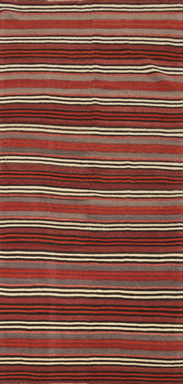 Striped Kilim Area Rug 5x10 Perfect for Cozy Living Spaces