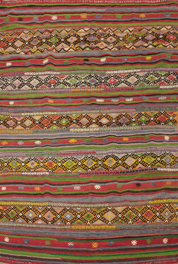 Bohemian Style Kilim Rug 5x7 for Artistic and Cozy Living Spaces