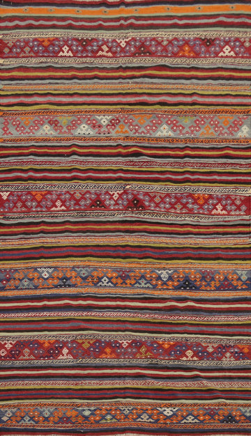 Strikingly Vibrant Kilim Area Rug 6x10 for a Bohemian Touch
